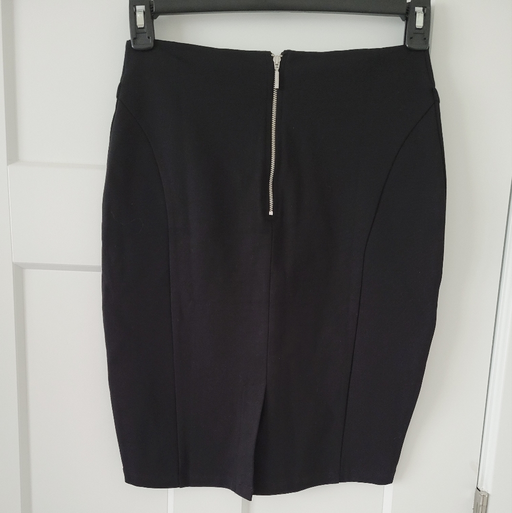 Guess Hi Waist Mixed Lace Pencil Skirt - Picture 3 of 9
